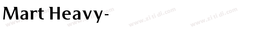 Mart Heavy字体转换